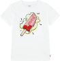 Levi's Kids T-shirt Popsicle van biologisch katoen wit - Thumbnail 1