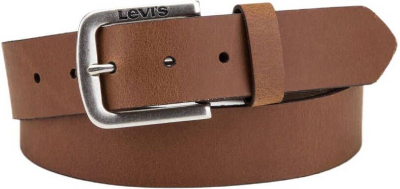 Levi's leren riem Seine cognac