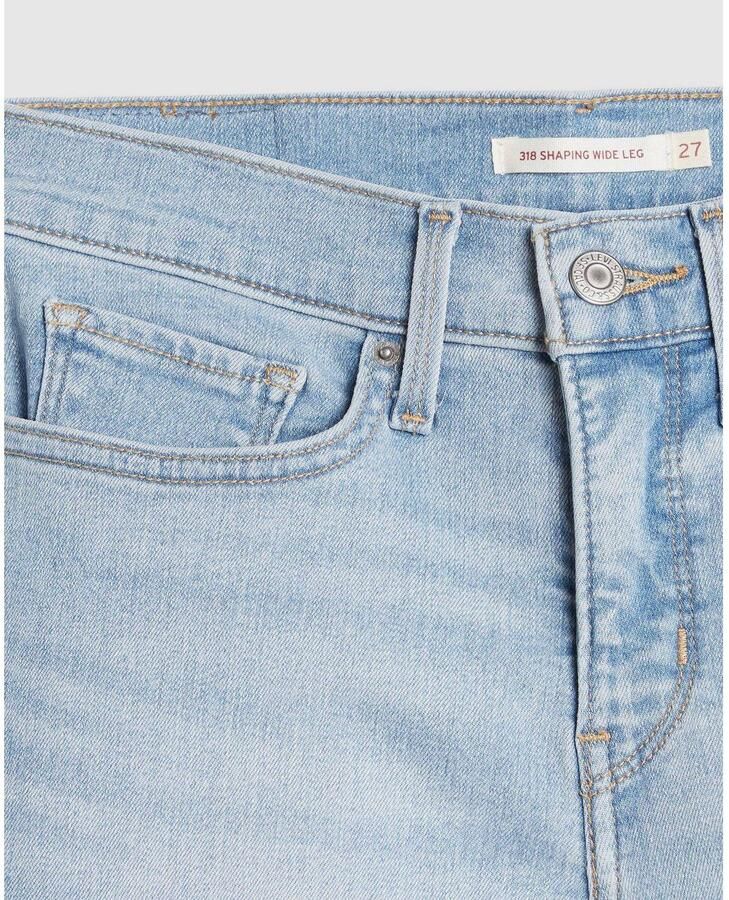 Levi's Flared Bootcut Levis 318 Shaping Wide Leg Tall Glass Of Water - Foto 2