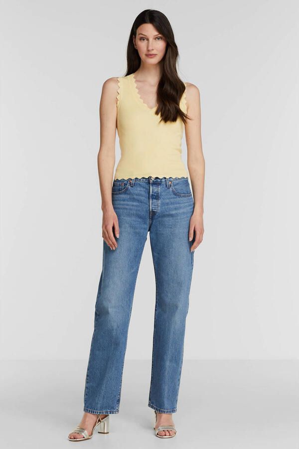 Levi's Straight fit mid rise jeans van katoen model '501' 'Water - Foto 2