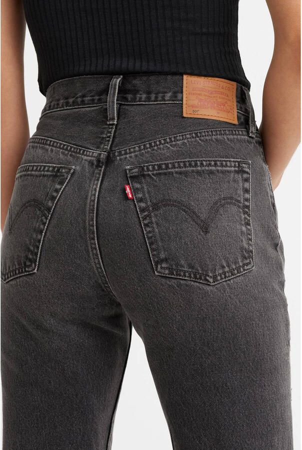 Levi's NorHeren Jeans Hoge Taille Rechte Pijp Black Dames