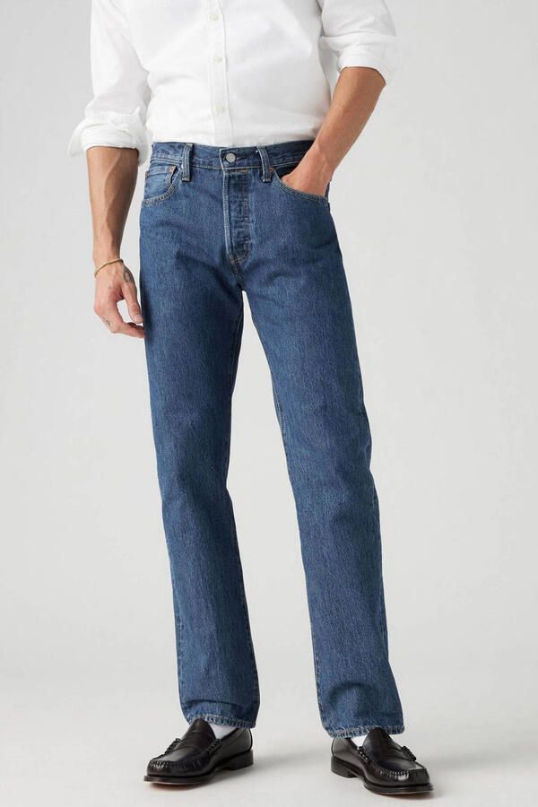 Levi's Originele 501 Heren Jeans Lente Zomer Collectie Blue Heren - Foto 3