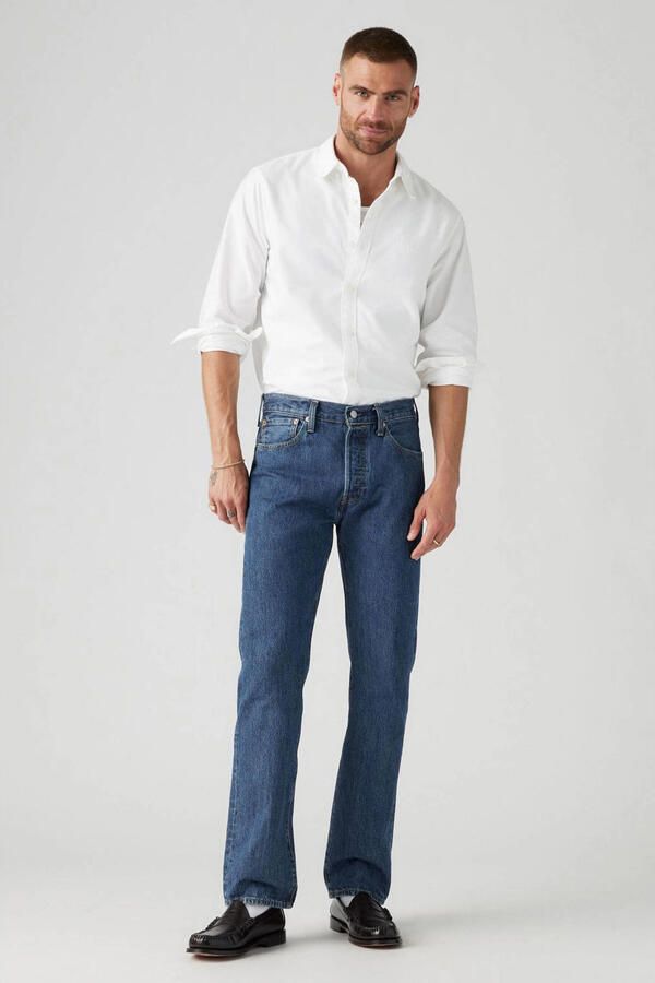 Levi's Originele 501 Heren Jeans Lente Zomer Collectie Blue Heren - Foto 2