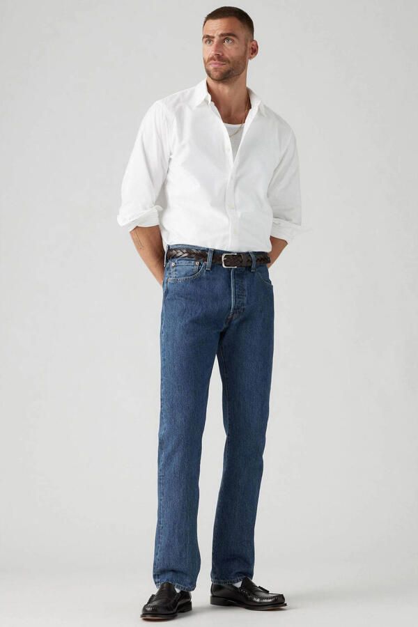 Levi's Originele 501 Heren Jeans Lente Zomer Collectie Blue Heren
