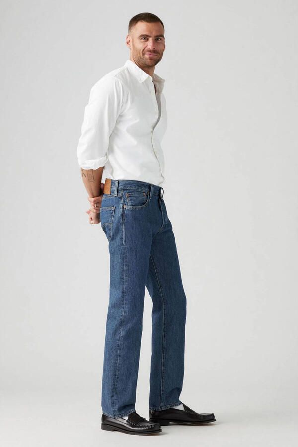 Levi's Originele 501 Heren Jeans Lente Zomer Collectie Blue Heren