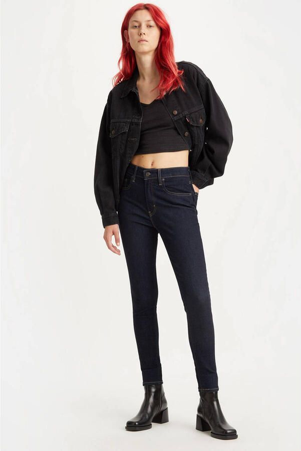 Levi's 721 high waist skinny jeans dark blue denim