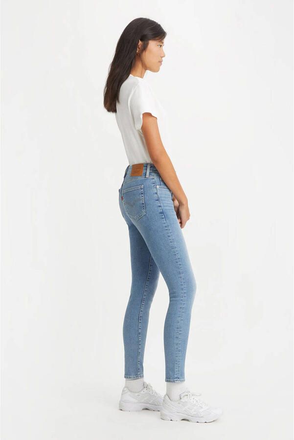 Levi's 721 high waist skinny jeans light blue denim