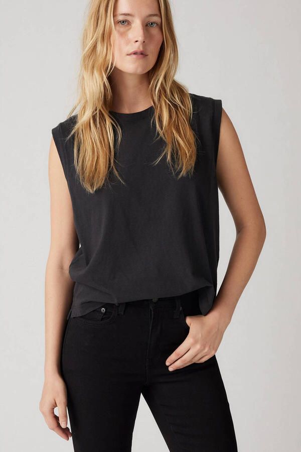 Levi's 721 high waist skinny jeans black denim