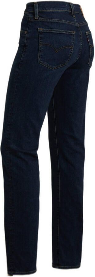 Levi's 724 high waist straight leg jeans dark blue denim