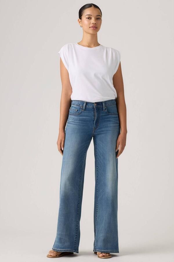 Levi's 728 HR WIDE LEG jeans medium blue denim - Foto 2