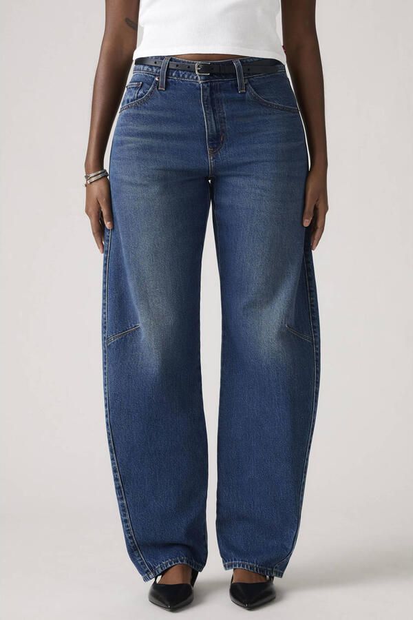 LEVI'S Dames Jeans Baggy Dad Barrel Most Wanted Blauw