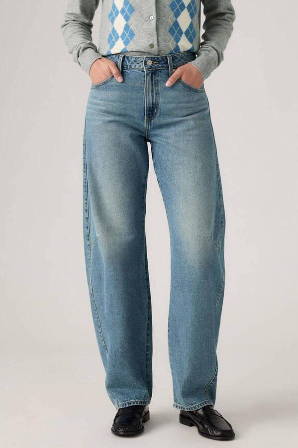LEVI'S Dames Jeans Baggy Dad Barrel Easy Day's Lichtblauw - Foto 5