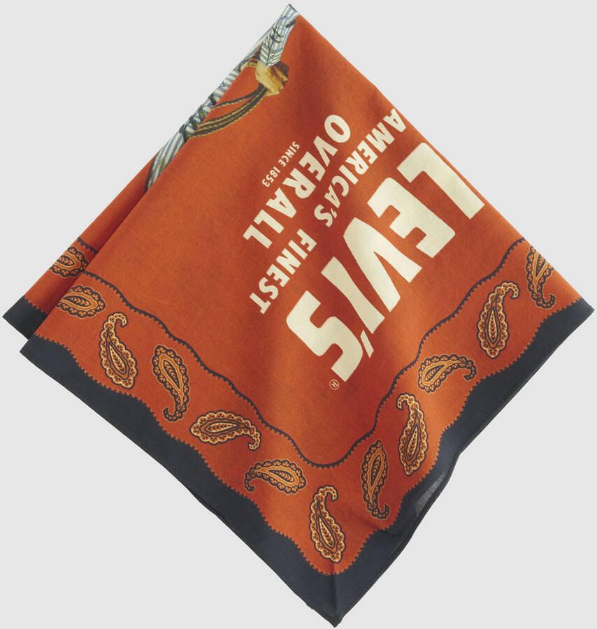 Levi's bandana met all over print Cow oranje - Foto 2