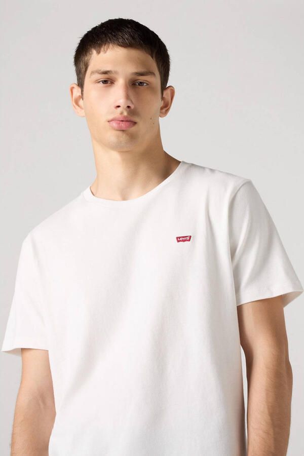 Levi's Knisperend Wit Logo T-Shirt Ronde Hals White Heren - Foto 2