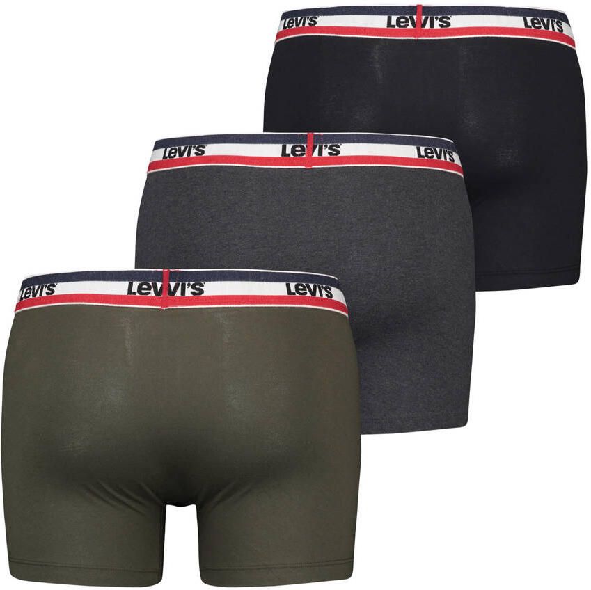 Levi's Boxershort LEVIS MEN SPRTSWR LOGO BOXER BRIEF 3P (Set van 3)