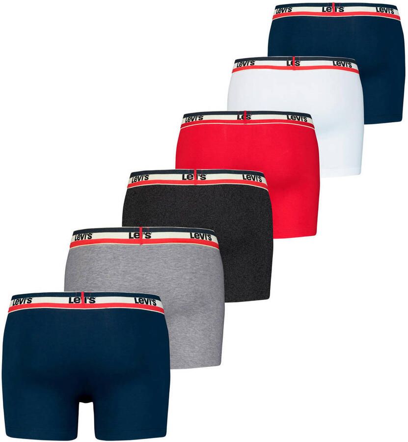Levi's Boxershort Men Sportswear Logo Boxer (Set van 6)