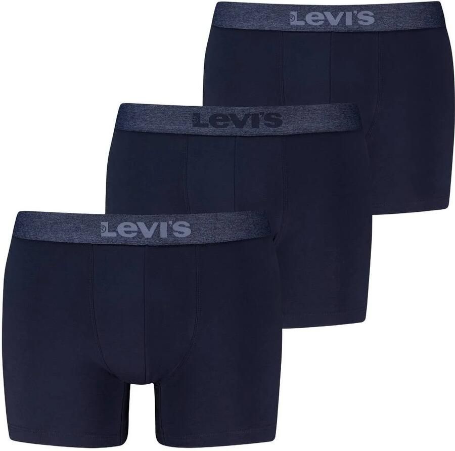 Levi's boxershorts donkerblauw (set van 3)