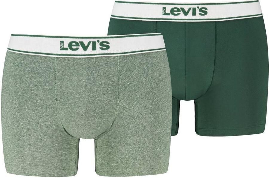 Levi's boxershorts kakigroen (set van 2)