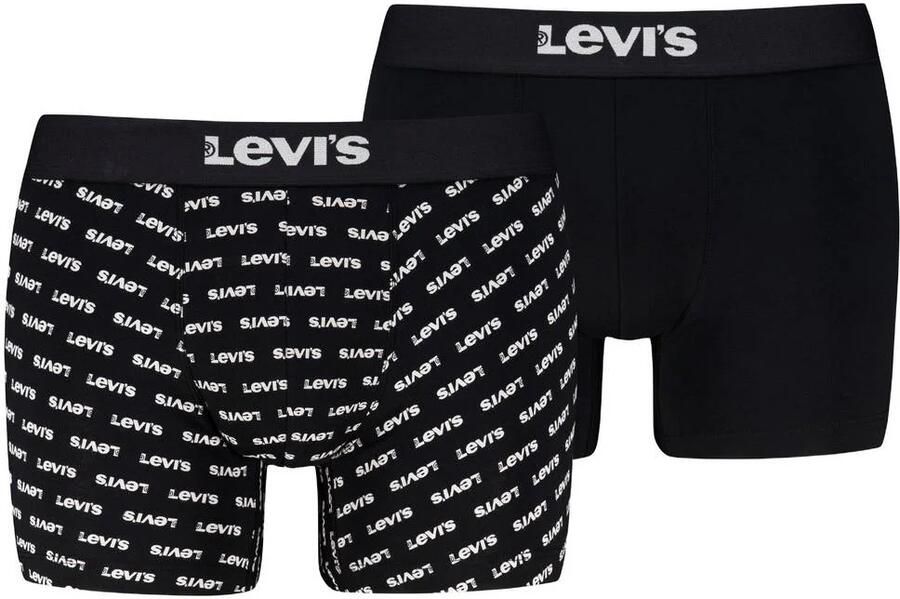 Levi's boxershorts zwart (set van 2)