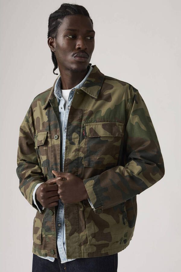 Levi's camouflage jack donkergroen - Foto 3