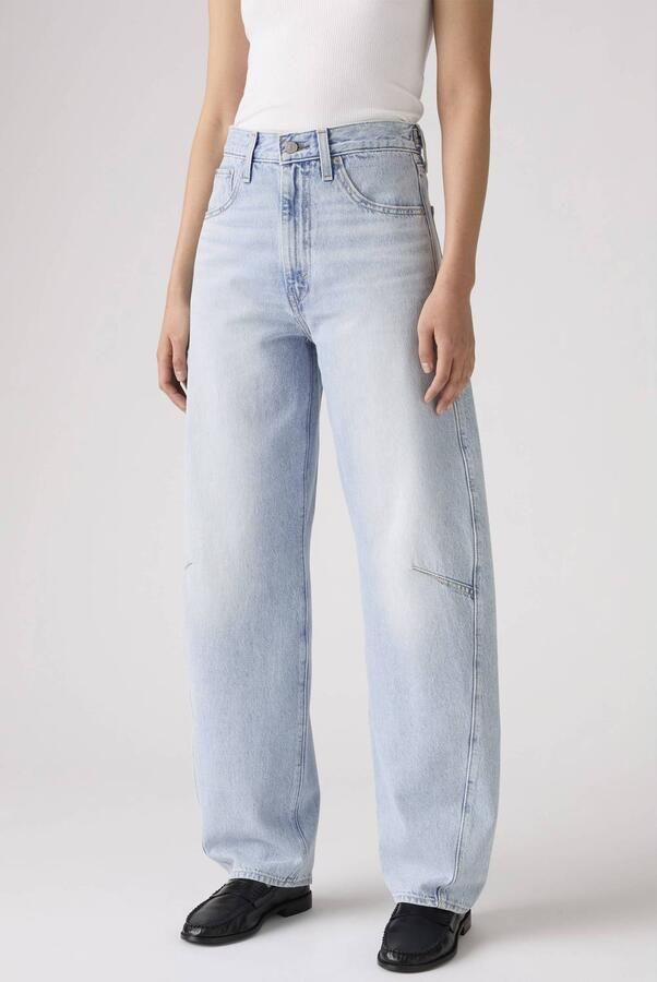 Levi's Wide leg jeans van puur katoen in 5-pocketmodel