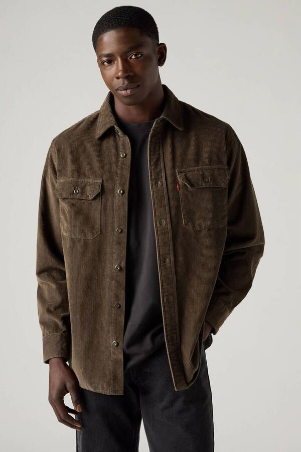 Levi's corduroy relaxed fit overshirt coffee - Foto 1