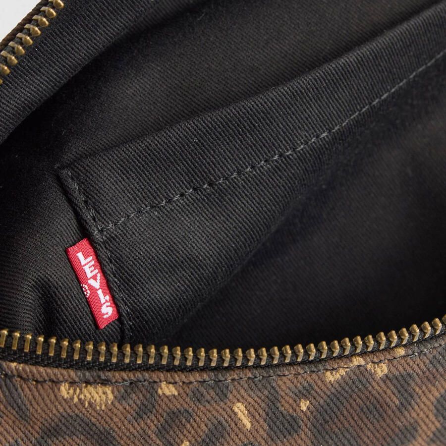 Levi's crossbody tas Devon met panterprint bruin - Foto 1