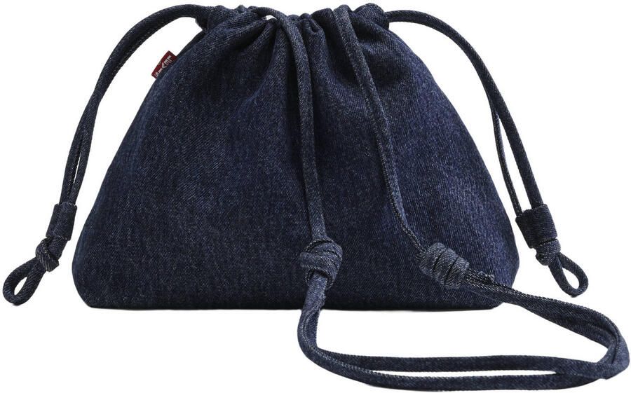 Levi's denim crossbody tas Isabelle donkerblauw