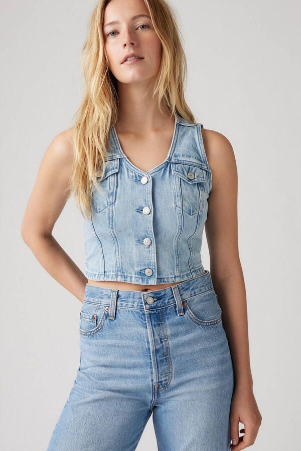 Levi's Jeansgilet BELLA DENIM CORSET - Foto 3