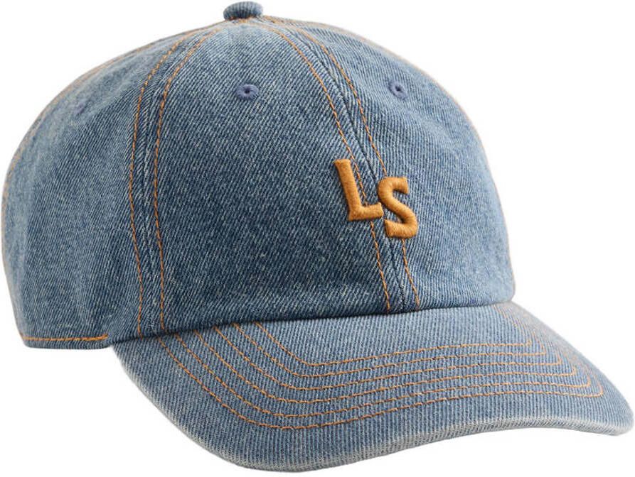 Levi's denim pet LS Monogram blauw