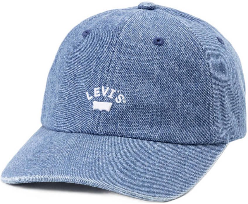 Levi's Baseball pet LAZY LOGO met merklogoborduursel