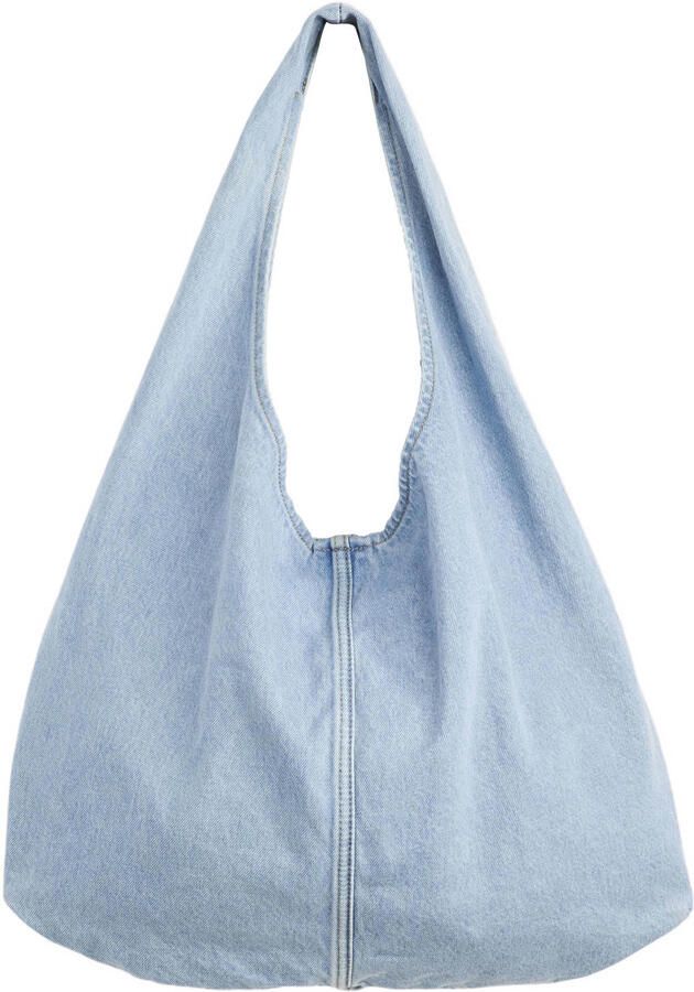 Levi's denim schoudertas Emerson lichtblauw - Foto 3