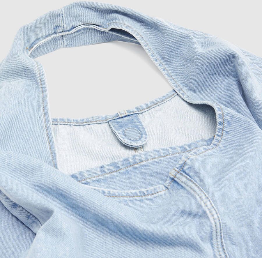 Levi's denim schoudertas Emerson lichtblauw - Foto 2
