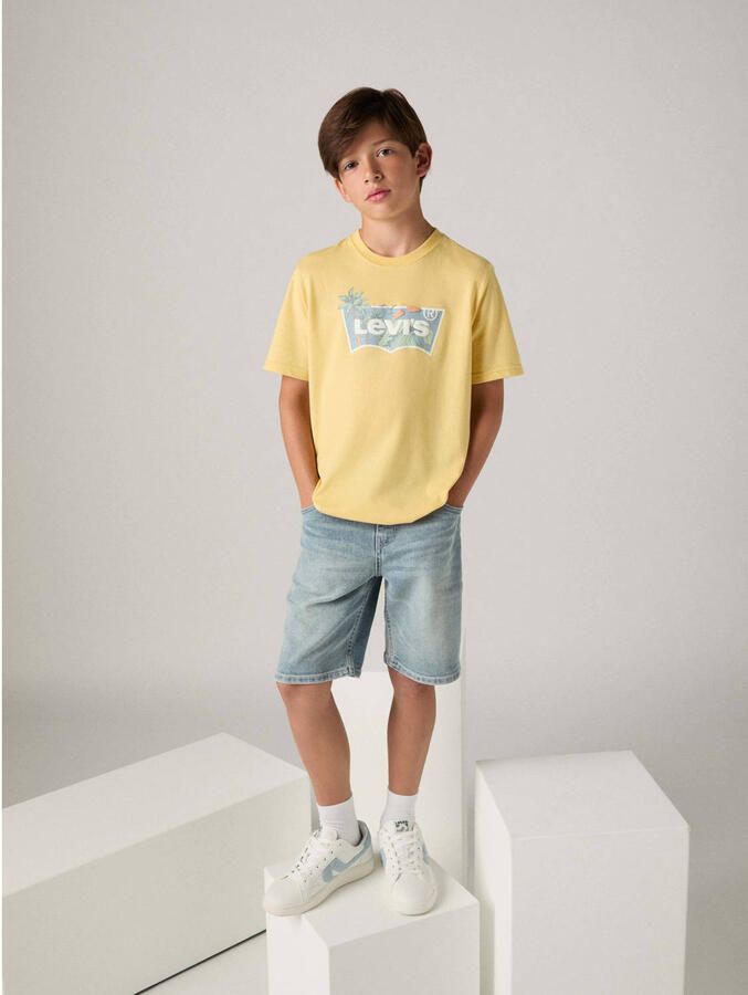 Levi's denim short light blue denim - Foto 3