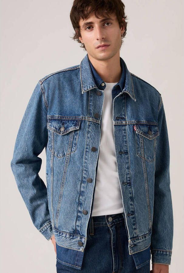 Levi's regular fit jeansjack van puur katoen