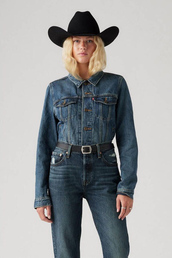 Levi's Uni-benen uni volwassen 29945 0063 Originele trucker-botter donker Blauw Unisex - Foto 2