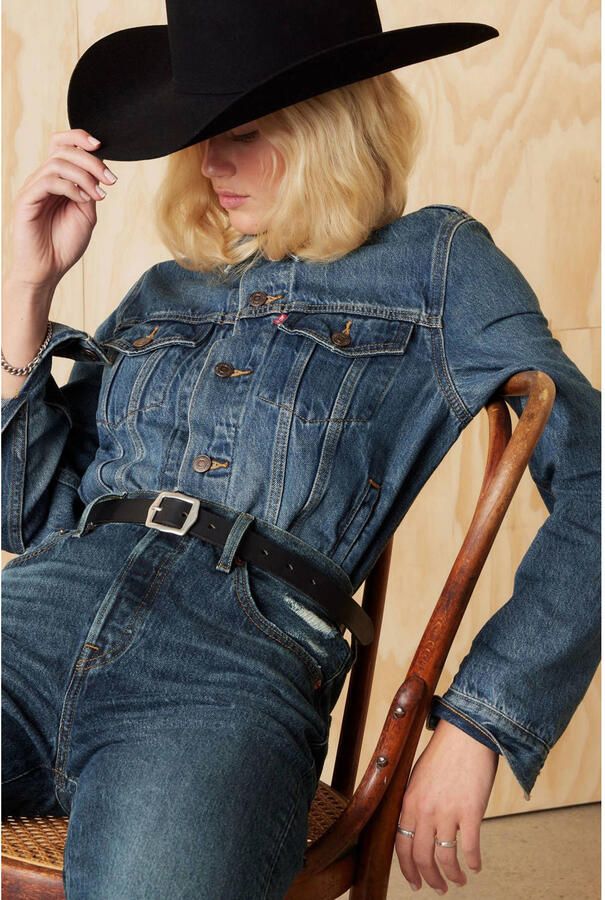 Levi's Uni-benen uni volwassen 29945 0063 Originele trucker-botter donker Blauw Unisex