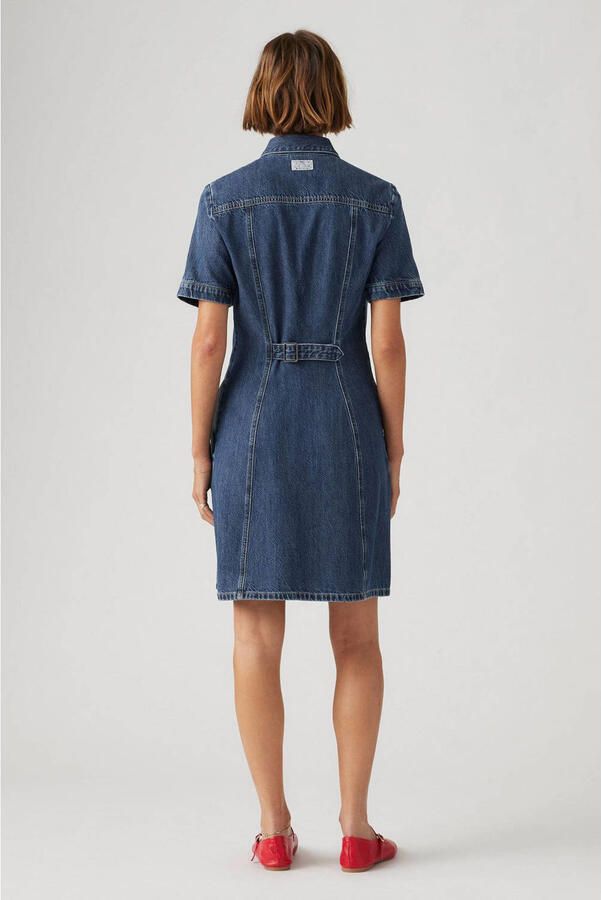 Levi's denim spijkerjurk dark blue denim