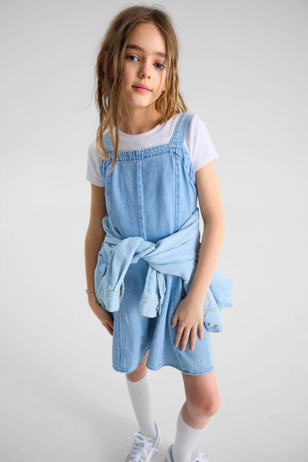 Levi's denim spijkerjurk light blue denim - Foto 3