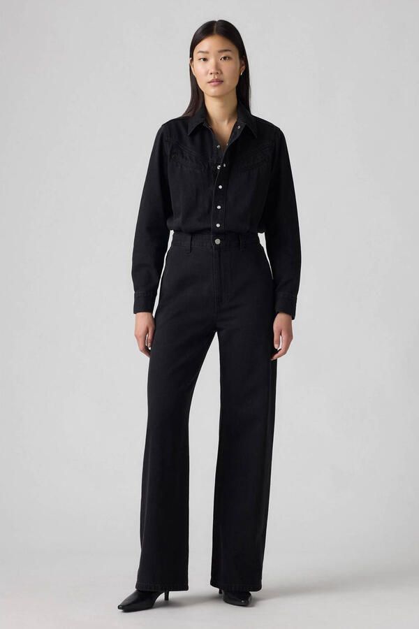 Levi's Jumpsui Levis 003S4 0001 RINOA WIDE LEG JUMPSUIT-CAPTURING MOMEN