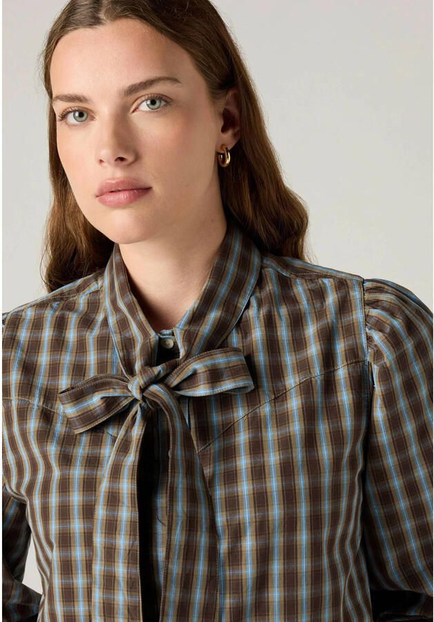 Levi's geruite blouse bruin - Foto 2