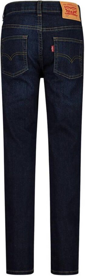 Levis Levi's high waist slim fit jeans 512 hydra Blauw Jongens Stretchdenim Effen 140