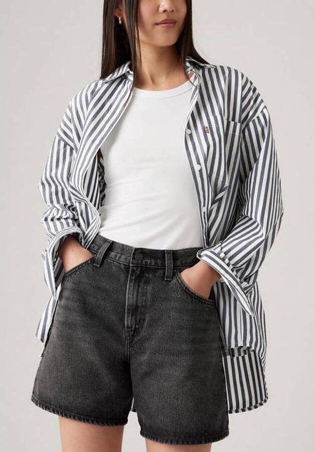 LEVI'S Dames Jeans High Baggy Short Antraciet - Foto 5
