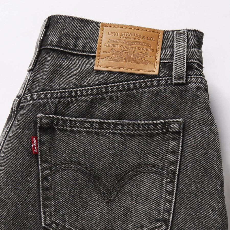 LEVI'S Dames Jeans High Baggy Short Antraciet - Foto 6