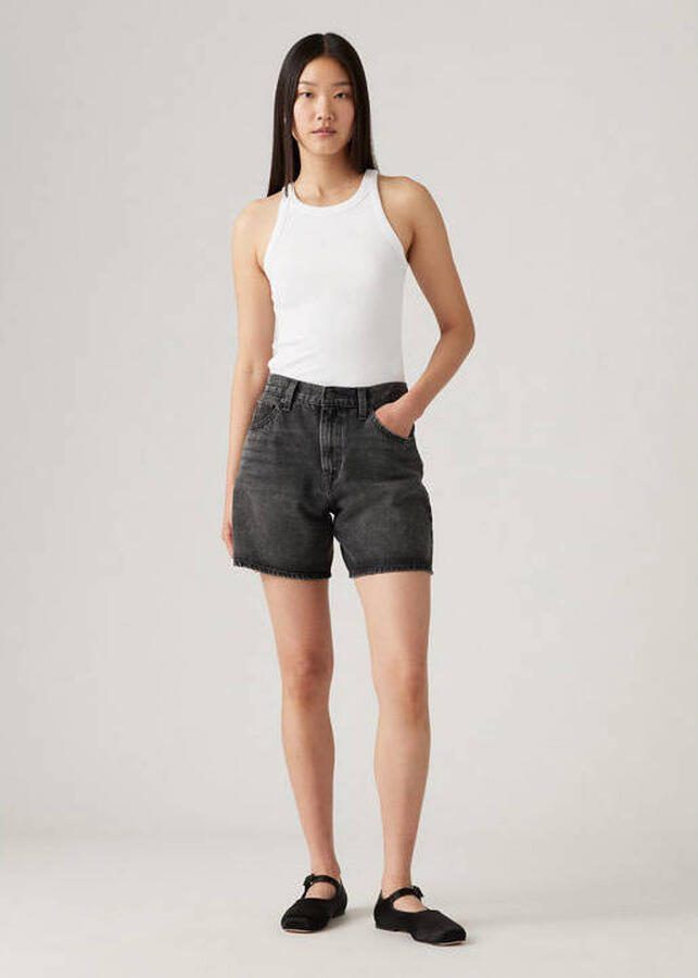 LEVI'S Dames Jeans High Baggy Short Antraciet - Foto 7