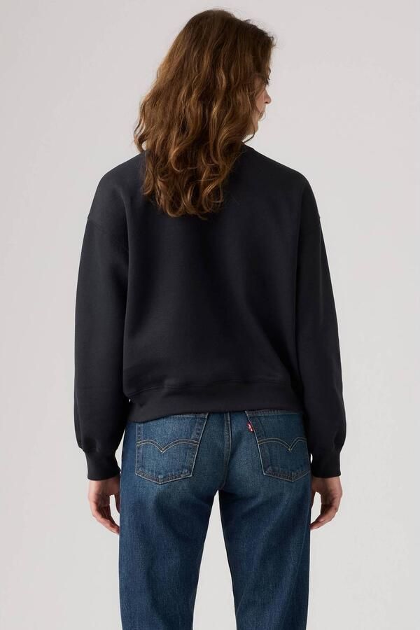 Levi's katoenen sweater met logo zwart - Foto 3