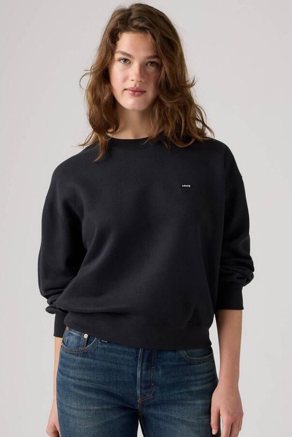 Levi's katoenen sweater met logo zwart - Foto 2