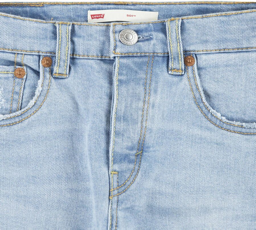 Levis Levi's Kids 501 ORIGINAL regular fit jeans luxor last Blauw Meisjes Stretchdenim 158