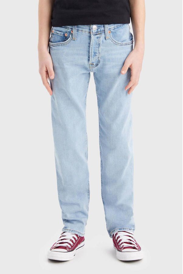 Levis Levi's Kids 501 ORIGINAL regular fit jeans luxor last Blauw Jongens Stretchdenim 152 - Foto 2