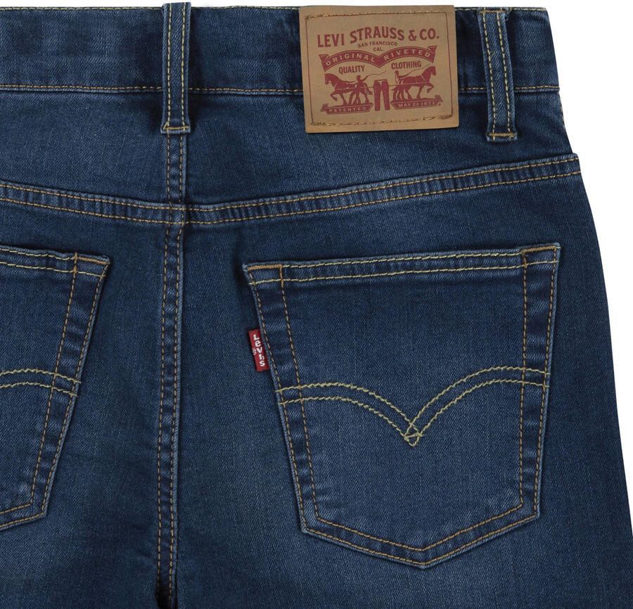 Levis Levi's Kids 502 tapered fit jeans garland Blauw Jongens Stretchdenim Effen 152 - Foto 2